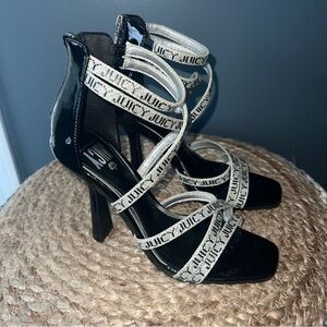 Juicy Couture Logo Strappy Sandals